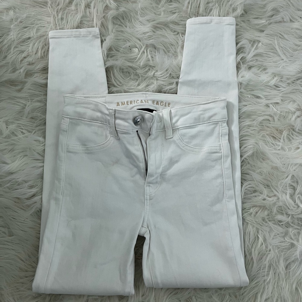 American Eagle White Skinny Jeans